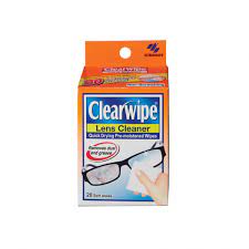 Clearwipe Lens Cleaner (20 wipes)  (Quick drying pre-moistened wipes)